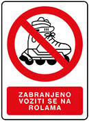 Zabranjeno voziti se na rolama