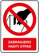 Zabranjeno vaditi otpad