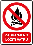 Zabranjeno ložiti vatru